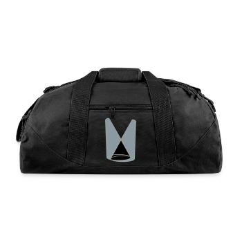 stage 2 spotlight light - Recycled Duffel Bag - black - Front