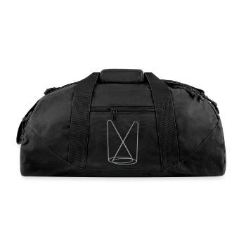 lamp stage 2 spotlight - Recycled Duffel Bag - black - Front
