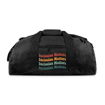 Inclusion Matters - Recycled Duffel Bag - black - Front