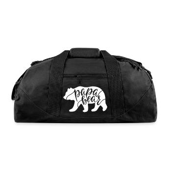 Papa Bear - Recycled Duffel Bag - black - Front