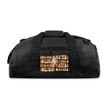 Inclusion Matter - Recycled Duffel Bag - black - Front
