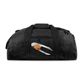 Walnut Grip Curved Blade - Recycled Duffel Bag - black - Front