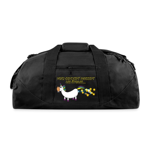 Unicorn - This is how stars are born - Recycled Duffel Bag