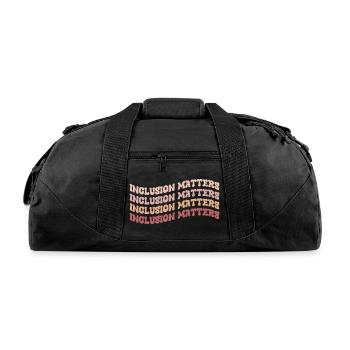 INCLUSION MATTERS - Recycled Duffel Bag - black - Front