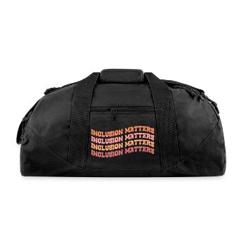 INCLUSION MATTERS - Recycled Duffel Bag - black - Front