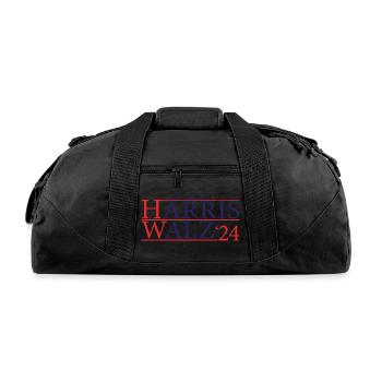 Kamala Walz 2024 - Kamala For President - Recycled Duffel Bag - black - Front