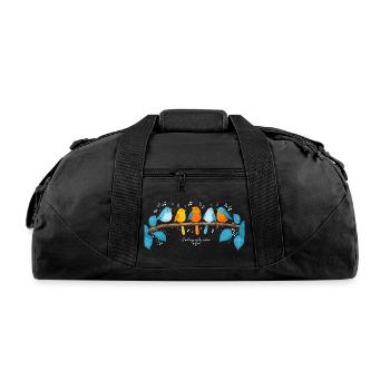 I_Will_Sing_Of_The_Goodness_Of_God_Psalm_89_1_C - Recycled Duffel Bag - black - Front