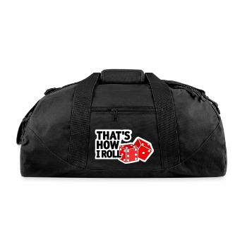 gambler casino - Recycled Duffel Bag - black - Front