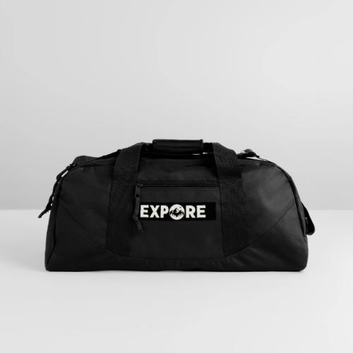 Adventure Oxygen Nature Mountain Forest Typography - Recycled Duffel Bag
