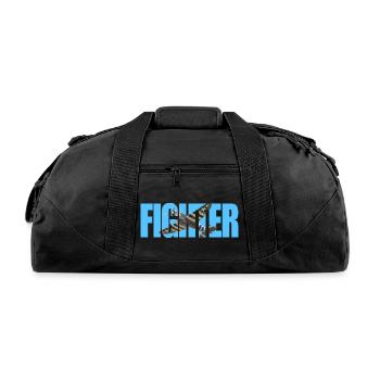P-47 Thunderbolt - Recycled Duffel Bag - black - Front