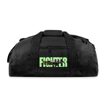 Fighter P-47 Thunderbolt - Recycled Duffel Bag - black - Front