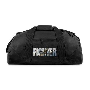 Fighter P-47 Thunderbolt - Recycled Duffel Bag - black - Front