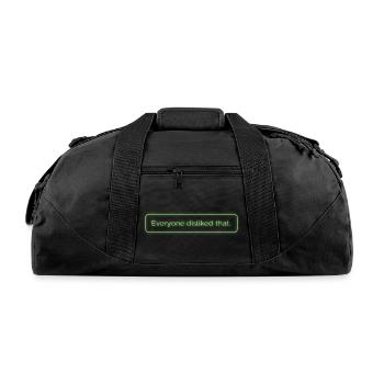 Design metadata request - Recycled Duffel Bag - black - Front