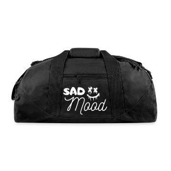 Sad mood design - Recycled Duffel Bag - black - Front