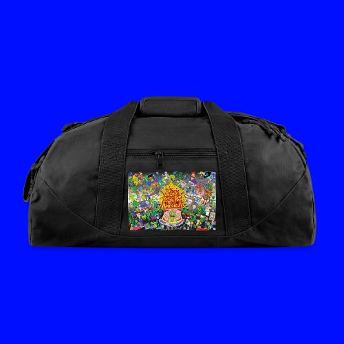 Nik Caesar Poster 10 12 2019 Grey Accent - Recycled Duffel Bag