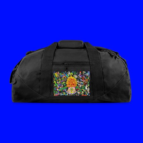 Nik Caesar Poster 10 17 2019 transparent backgro - Recycled Duffel Bag