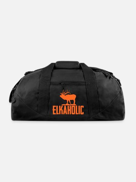 Elkaholic - Recycled Duffel Bag - black
