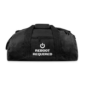 REBOOT REQUIRED System message Restart required - Recycled Duffel Bag - black - Front