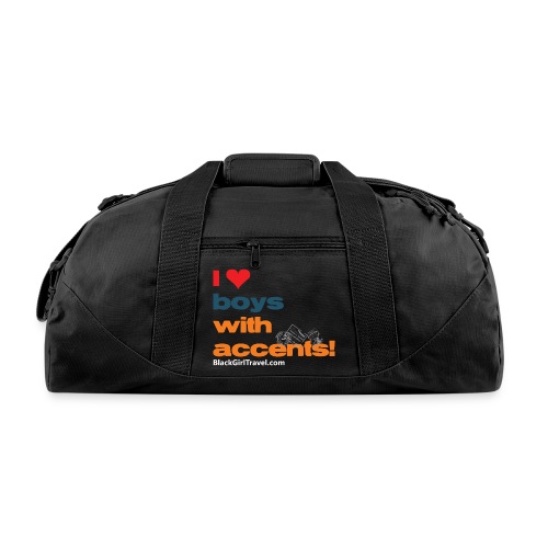 accentsWhite png - Recycled Duffel Bag
