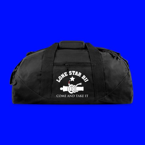 Lone Star BJJ - Come and Take It - White and Red - Recycled Duffel Bag