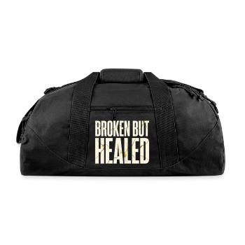Broken But Healed - Recycled Duffel Bag - black - Front