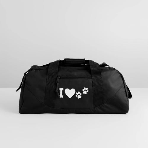 I Love Dog Prints - Recycled Duffel Bag