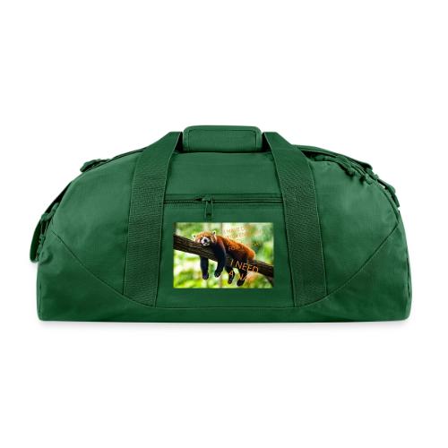 Fox napping meme - Recycled Duffel Bag