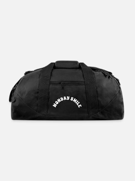 Monday Smile: Groovy Start to the Week - Recycled Duffel Bag - black