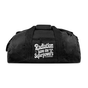 Radiation Gave Me Superpowers - Recycled Duffel Bag - black - Front