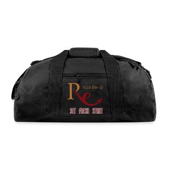 RE Reset Refresh Restart Tee – Your Life Motivatio - Recycled Duffel Bag - black - Front