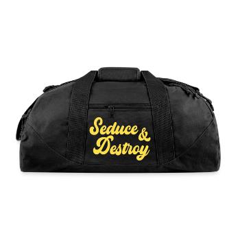 Seduce & Destroy Apparel - Recycled Duffel Bag - black - Front
