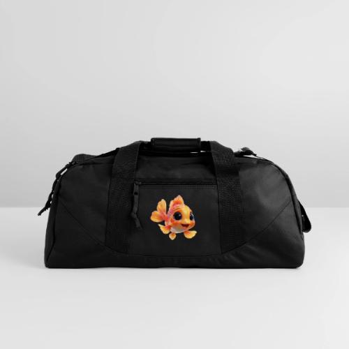 Cheerful 3D Orange Baby Fish - Recycled Duffel Bag