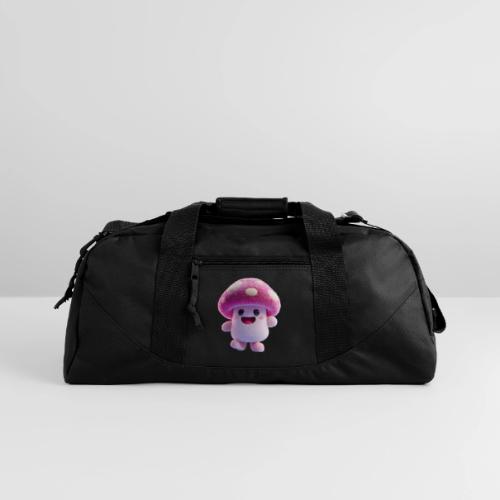 Mushroom: Purple Forest Friend - Recycled Duffel Bag