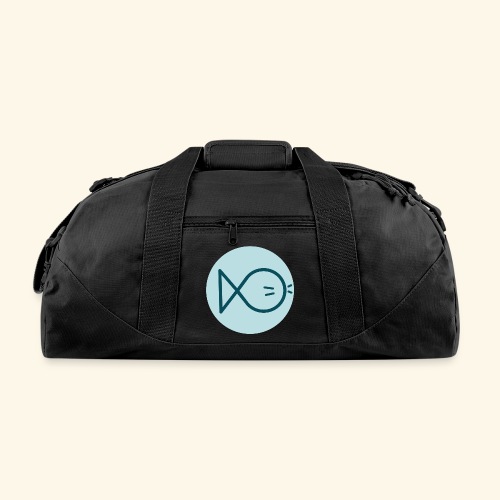 Logo moustache fish - Recycled Duffel Bag