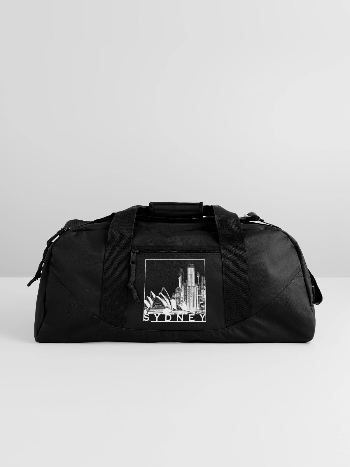 Sydney - Recycled Duffel Bag - black - Front