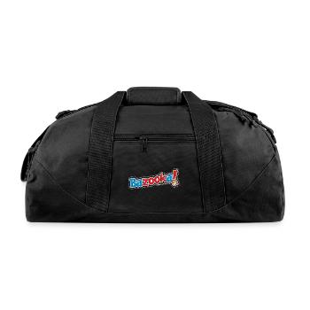 bazooka bubble gum - Recycled Duffel Bag - black - Front