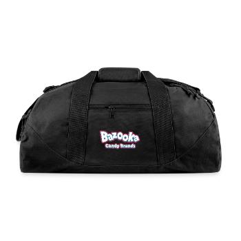 bazooka bubble gum - Recycled Duffel Bag - black - Front