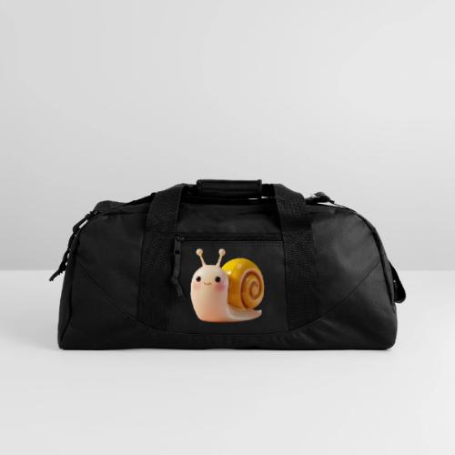 Sweet Cartoon Baby Snail Full of Joy - Recycled Duffel Bag