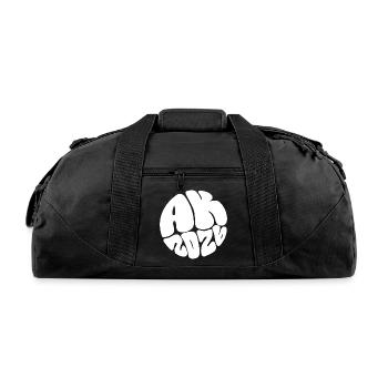 Bubble Alphabet Amaze - Recycled Duffel Bag - black - Front