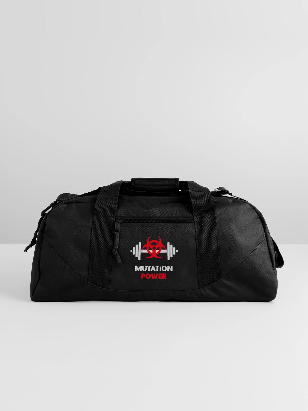 Powerlifting Mutation Strength - Recycled Duffel Bag - black - Front