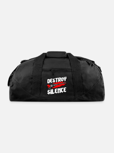 Heavy Metal Guitar Music Taste - Recycled Duffel Bag - black