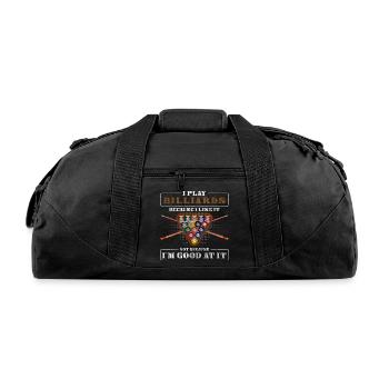 Pool Player Pub Win - Recycled Duffel Bag - black - Front