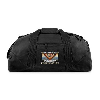 Pool Player Pub Eight - Recycled Duffel Bag - black - Front