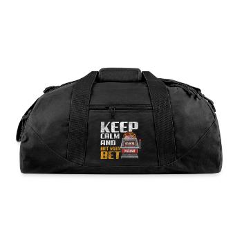 Casino Win Gambling - Recycled Duffel Bag - black - Front