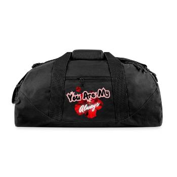 You Are My Always - Recycled Duffel Bag - black - Front