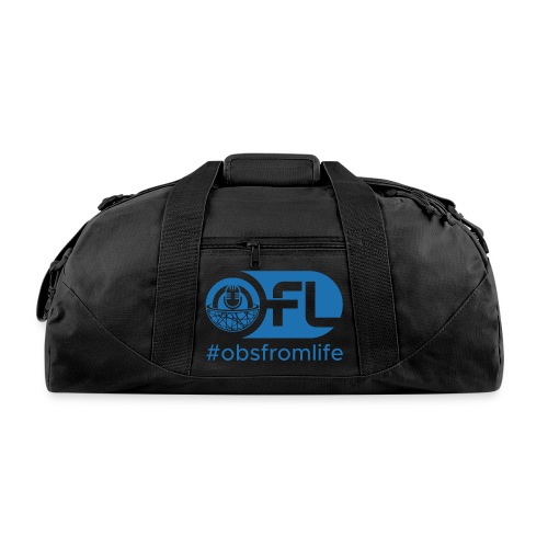 Observations from Life Logo with Hashtag - Recycled Duffel Bag
