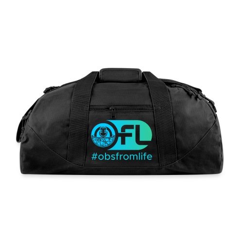 Observations from Life Logo with Hashtag - Recycled Duffel Bag