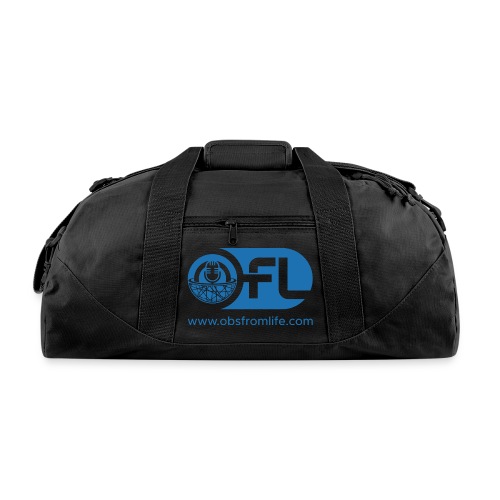 Observations from Life Logo with Web Address - Recycled Duffel Bag