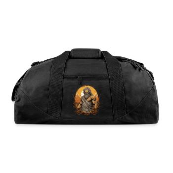 God of Thunder Zeus - Recycled Duffel Bag - black - Front