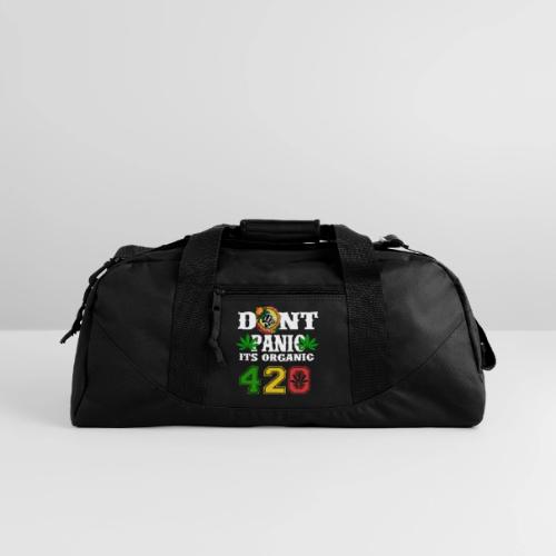 Joking 420 Organic Smoke Weed Marijuana Design - Recycled Duffel Bag